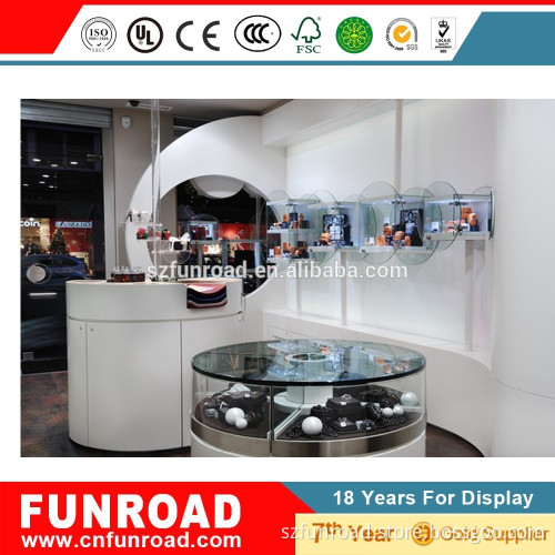 wooden comete glass display showcase for hot sale